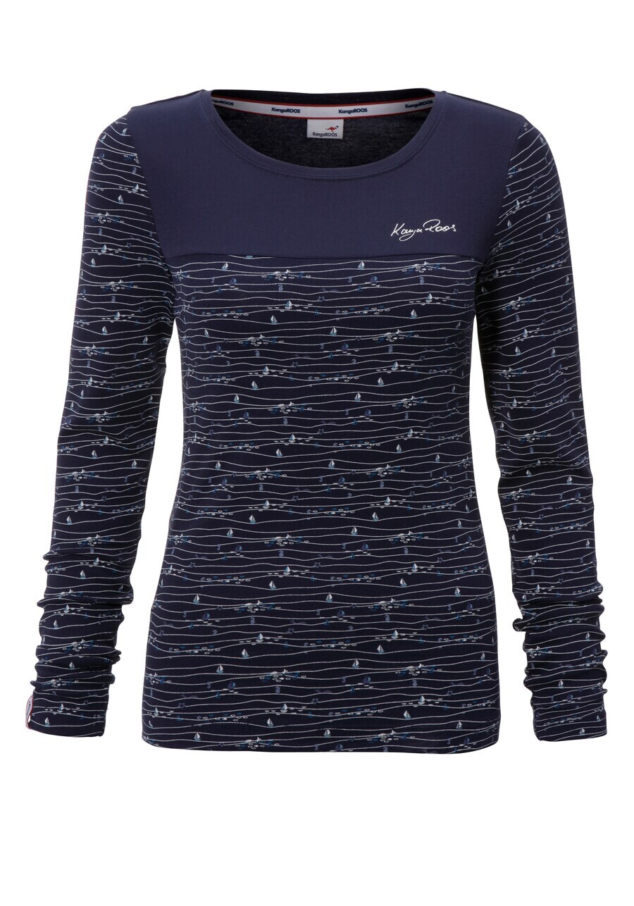 

Лонгслив KangaROOS Shirt, синий