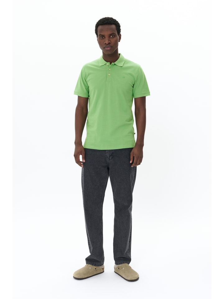 

Рубашка поло MApoleo прямого кроя в цвете Jadesheen Matinique