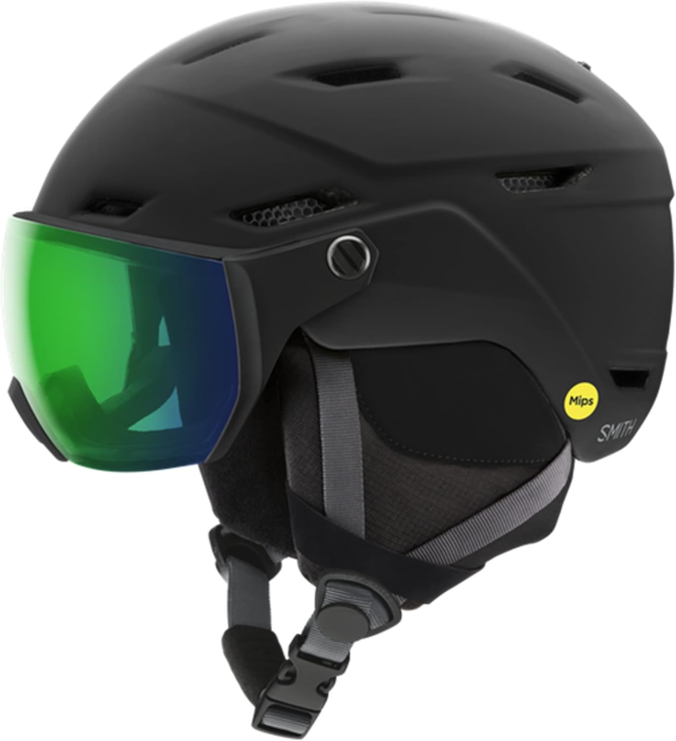 

Шлемы для сноуборда Smith Optics Survey MIPS Unisex, Matte Black (Chromapop Everyday Green Mirror)