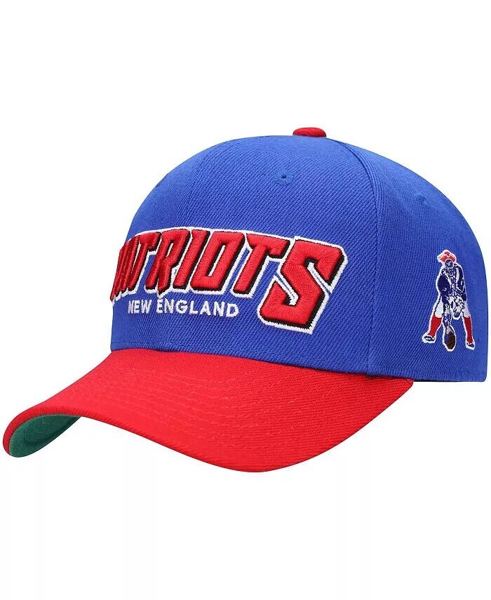 

Красная регулируемая шапка Big Boys and Girls Royal New England Patriots Shredder Mitchell & Ness, синий