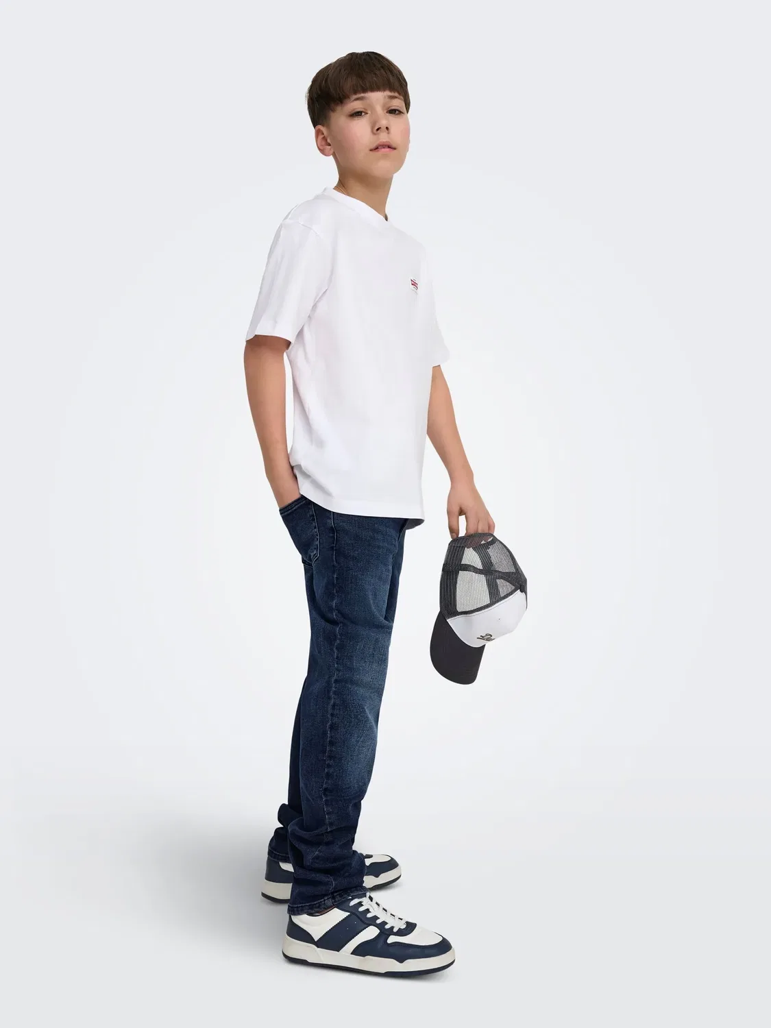 Джинсы slim fit, Blue Black Denim, ONLY & SONS Junior, blue black denim — фото 4