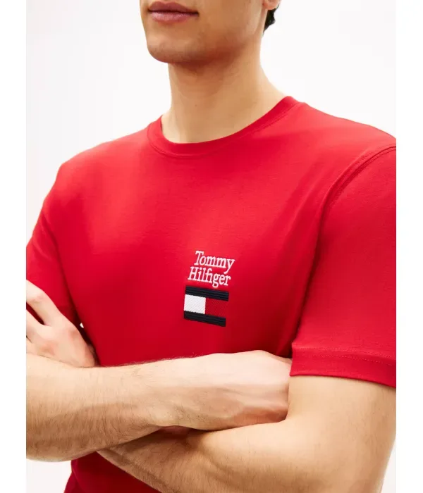 Футболка regular fit Tommy Hilfiger, красный — фото 4