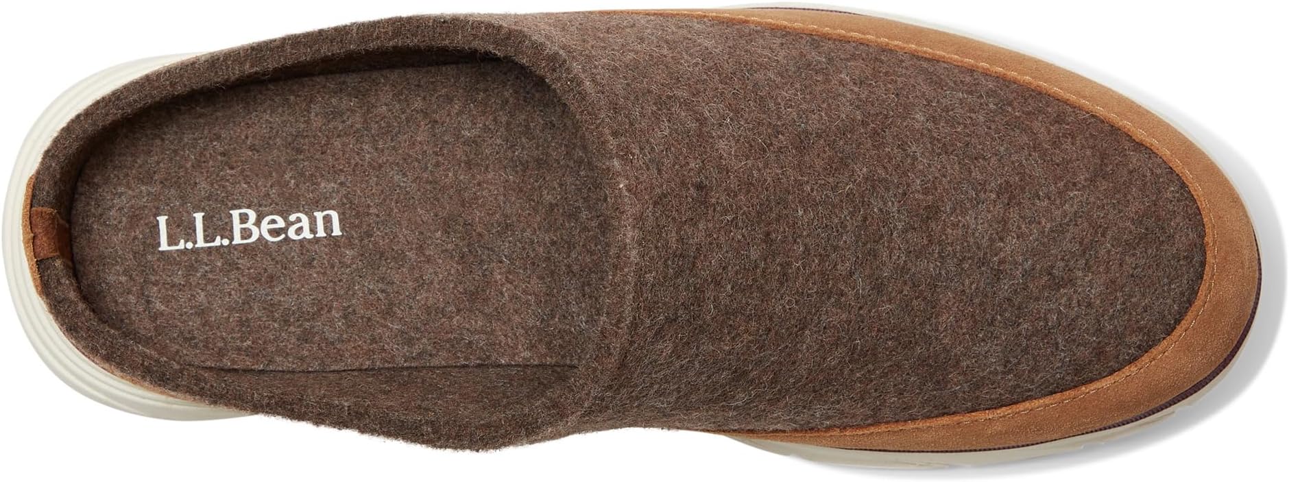Тапочки L.L.Bean Downeast Clog Wool, цвет Toasted Coconut — фото 2