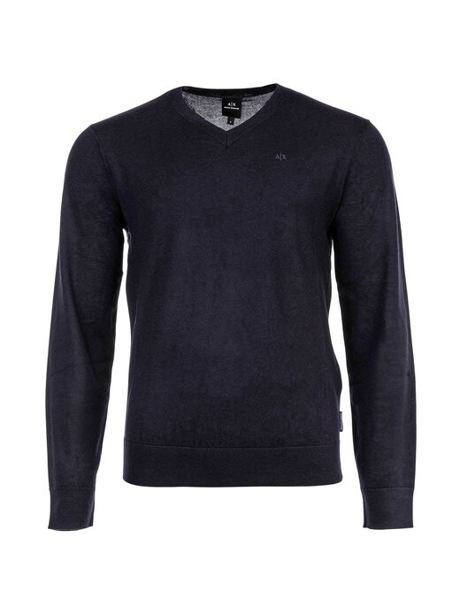 

Вязаный свитер Armani Exchange, синий