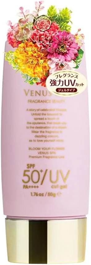 Солнцезащитный гель Venus Spa с ароматом цветов, 50 мл