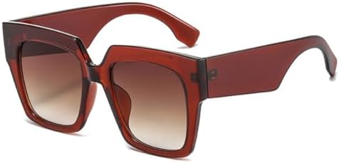 

Женские винтажные солнцезащитные очки с черным зеркальным покрытием, модные очки в крупной оправе, градиентные солнцезащитные очки для женщин с защитой от УФ-излучения UV400 MTZJH, Tea