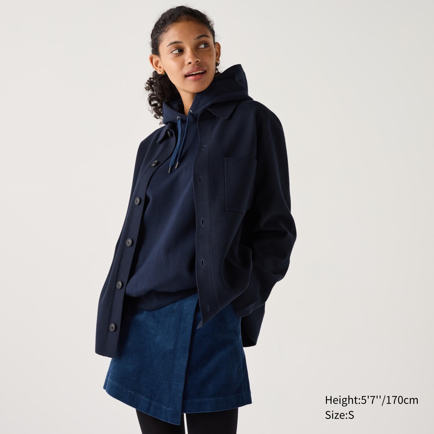 

Вельветовые брюки UNIQLO, синий