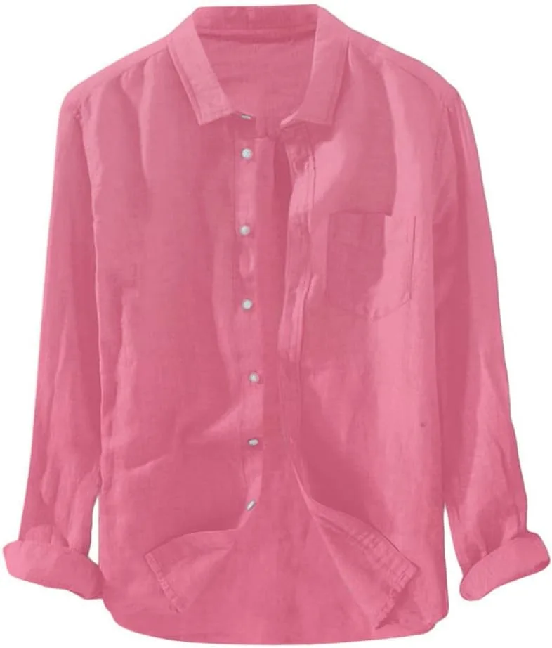 

Летняя мужская рубашка гавайская тропическая с длинным рукавом