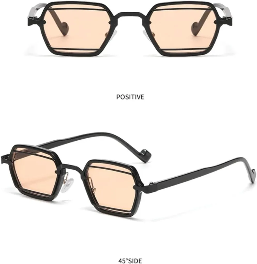 

Солнцезащитные очки с защитой UV400 | Маленький панк, яркие линзы | для женщин и мужчин, для занятий спортом на открытом воздухе и вождения DSVIGF, C4 Black Light Tea