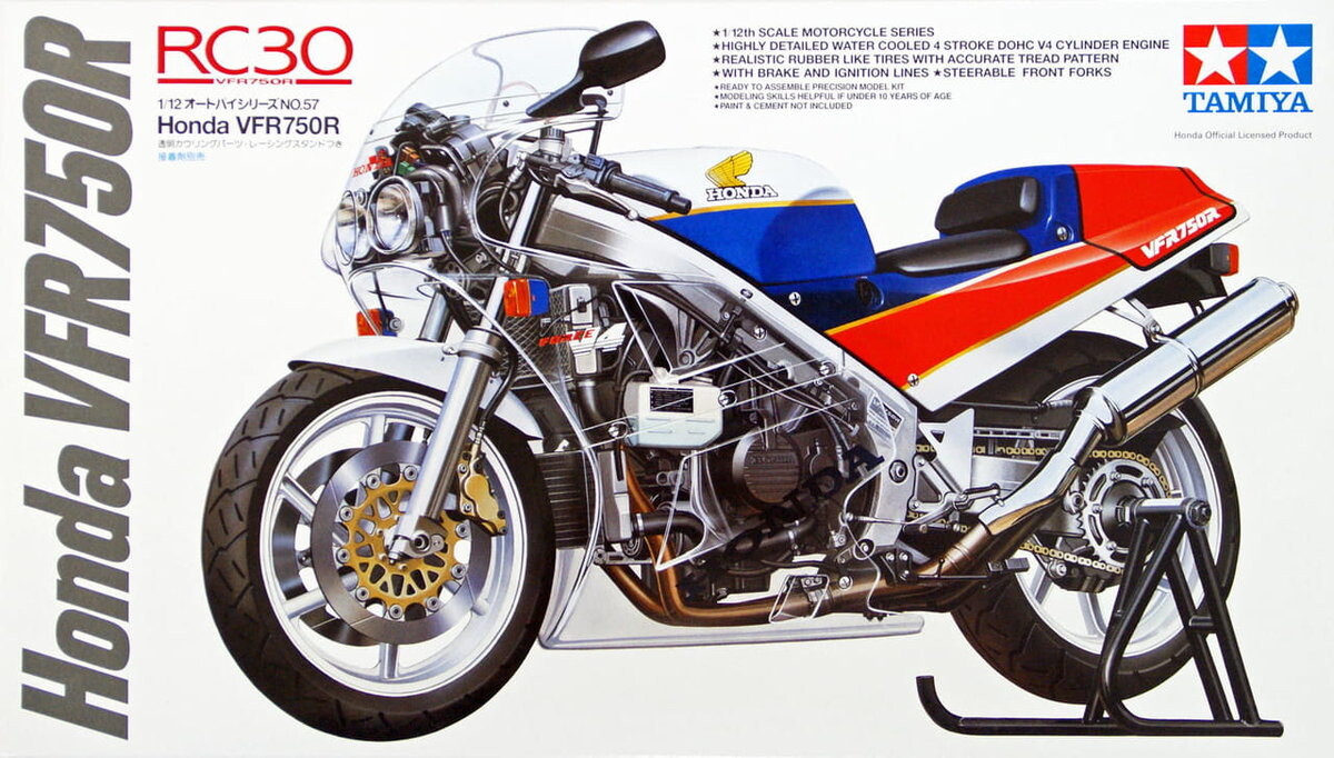 

Тамия 14057 1:12 Honda Vfr 750R Tamiya