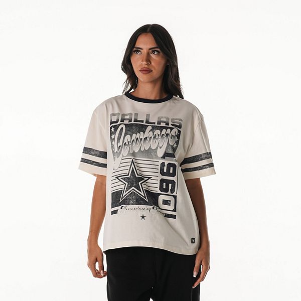 

Женская футболка oversize Dallas Cowboys в винтажном стиле The Wild Collective