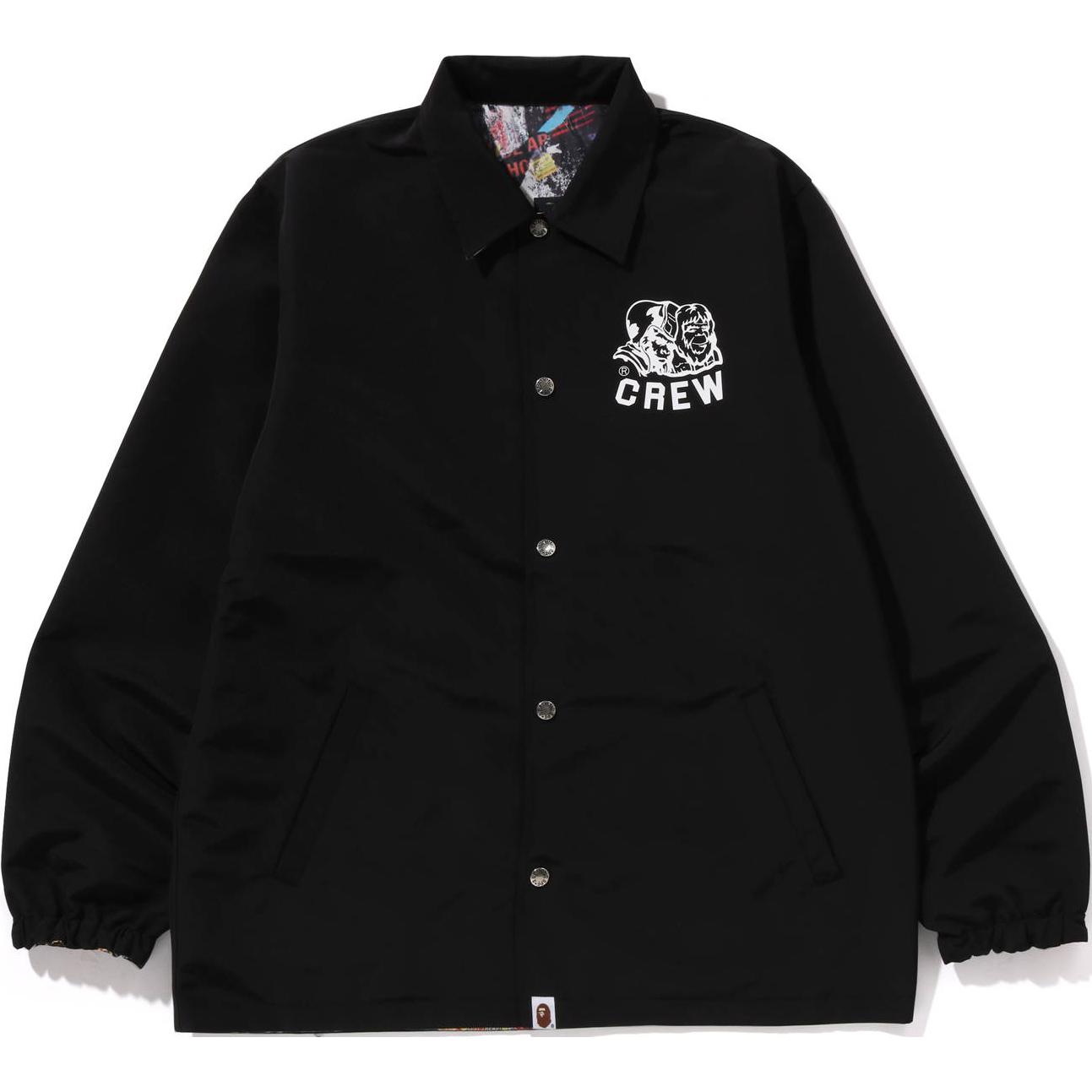 A BATHING APE Реверсивная куртка тренера с принтом флаера, Multicolor — фото 4