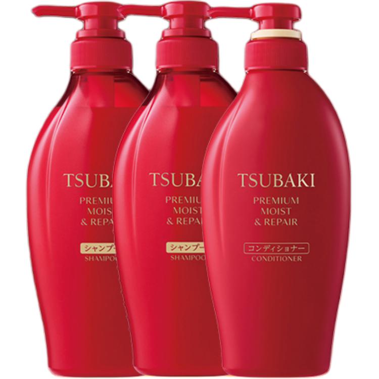 

Набор шампуня и кондиционера увлажняющий восстанавливающий и питательный 450мл+450мл TSUBAKI