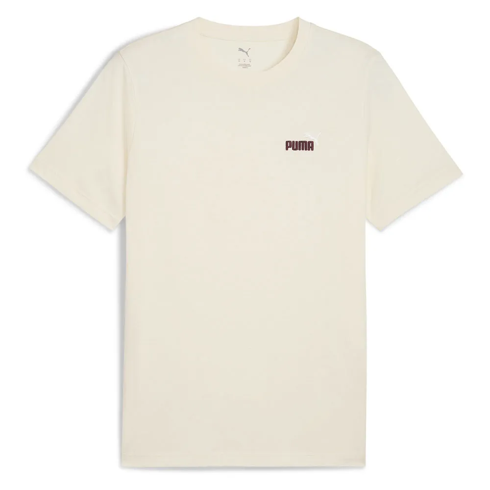 

Футболка с коротким рукавом Puma Ess 2 Color Small Nº1 Logo, бежевый