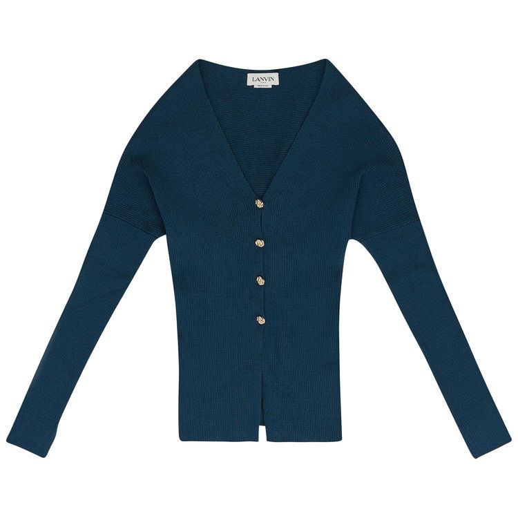 

Кардиган Lanvin Open Shoulder Waisted Cardigan, Blue
