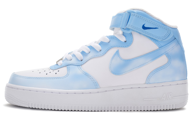

Nike Кроссовки Air Force 1 Air Force 1 Mid Top для скейтбординга, мужские, сине-белые