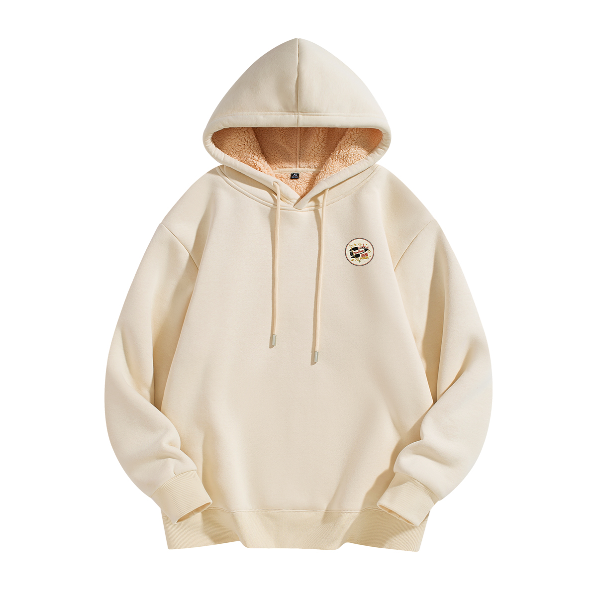 

Толстовка мужская с капюшоном утепленная Regular Disney, светло-бежевый