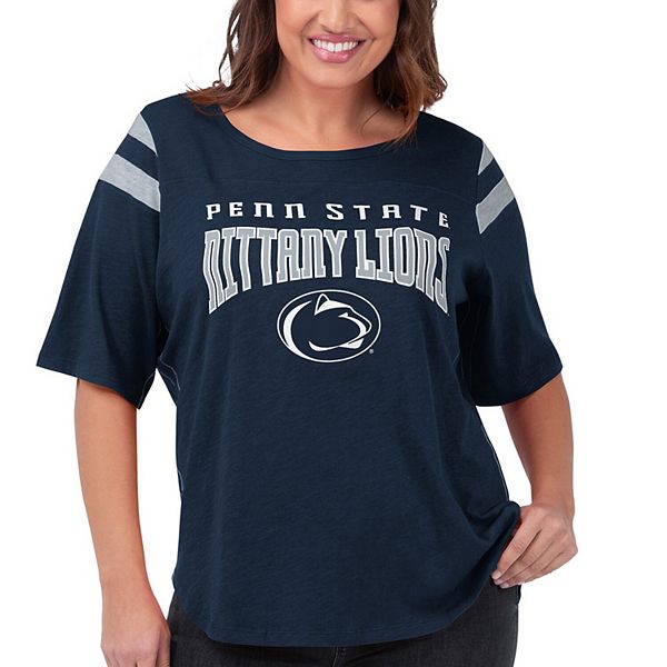 

Женская футболка 4her by carl banks navy penn state nittany lions plus size linebacker с коротким рукавом G-Iii, Синий, Женская футболка 4her by carl banks navy penn state nittany lions plus size linebacker с коротким рукавом G-Iii