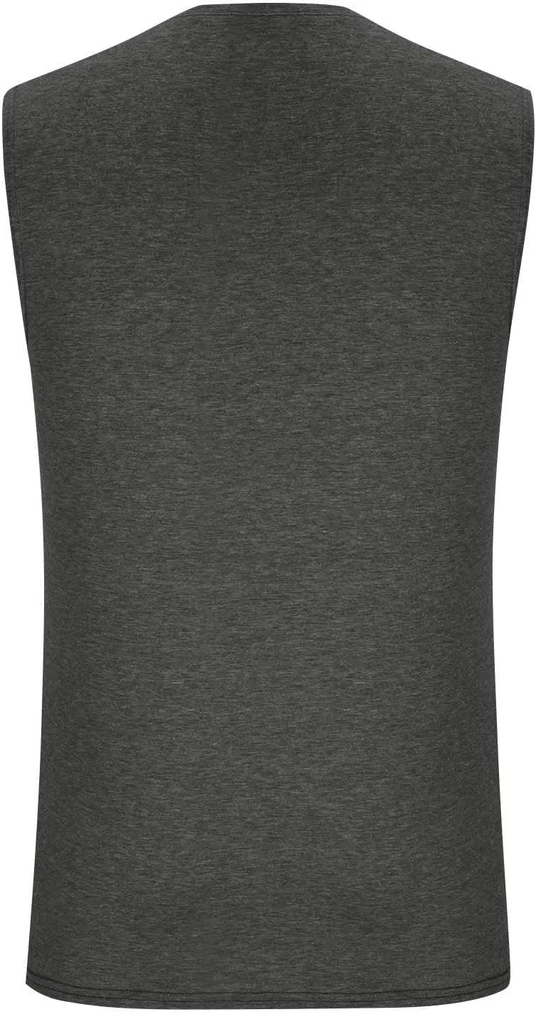Мужской топ-майка, легкий, свободный, хлопковый, 4-Dark Gray — фото 4