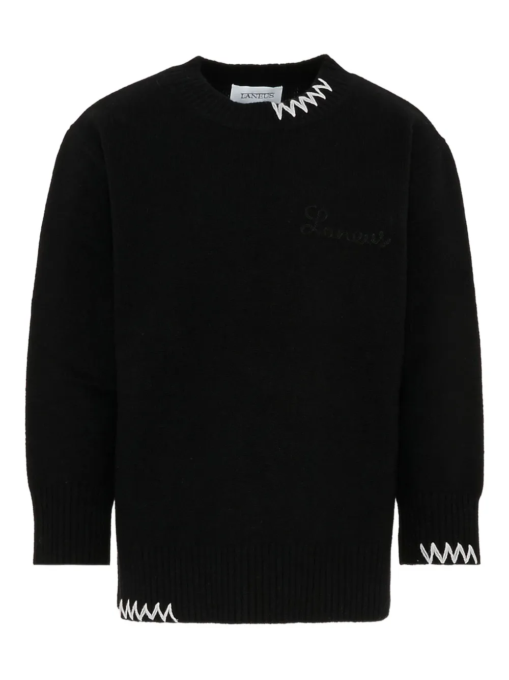 

Вышитый свитер Laneus, черный