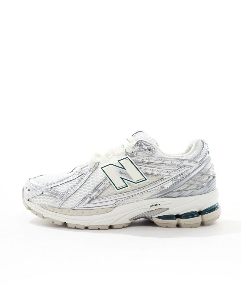 Кроссовки New Balance 1906 серебристого металлика — фото 2
