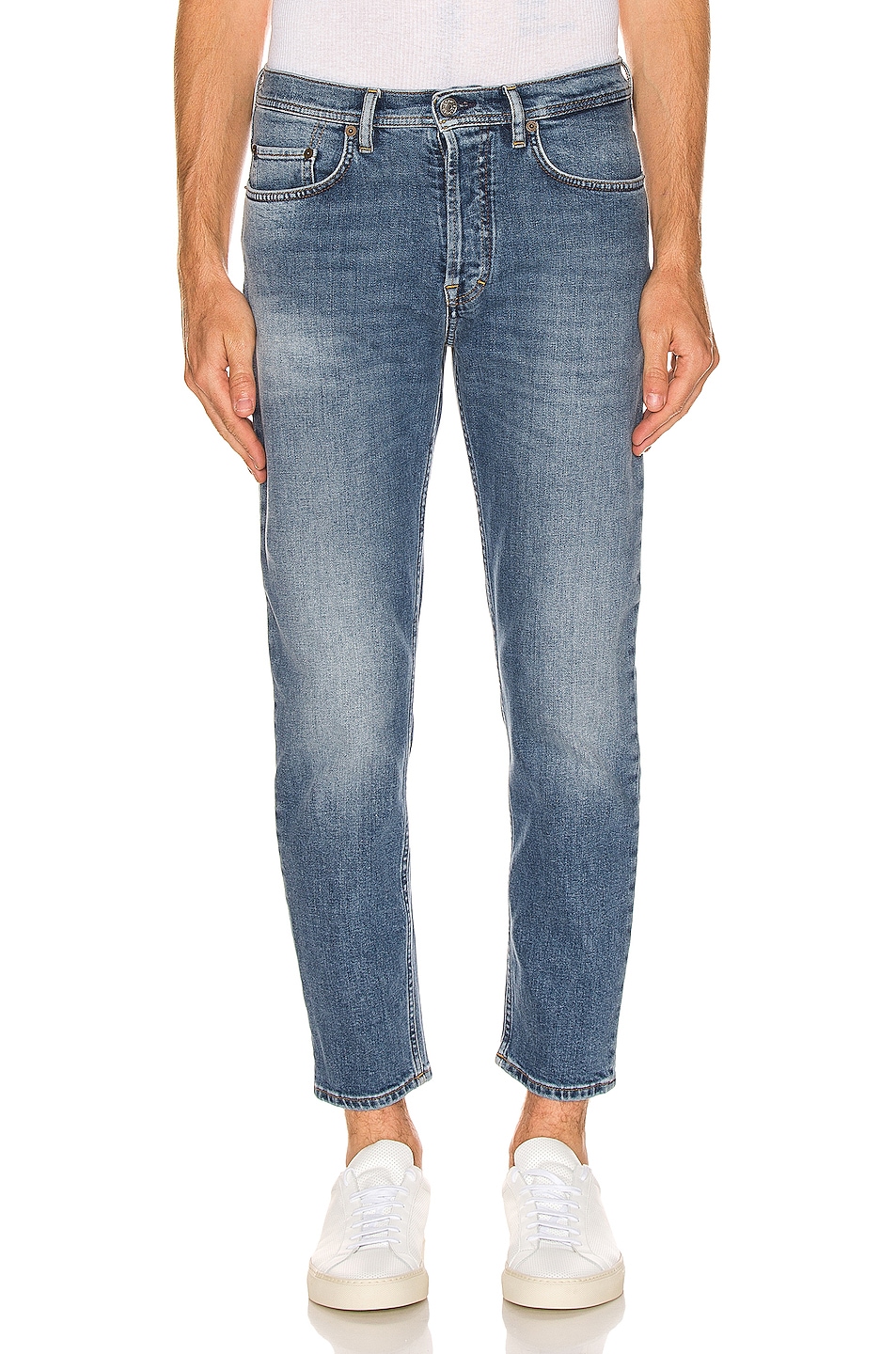 

River Straight Leg Джинсы Acne Studios, Mid Blue