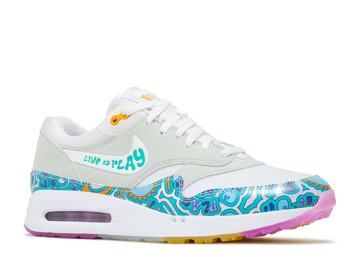 Кроссовки Nike Air Max 1 '86 Og Golf 'Big Bubble - Live To Play, Play To Live', белый — фото 2