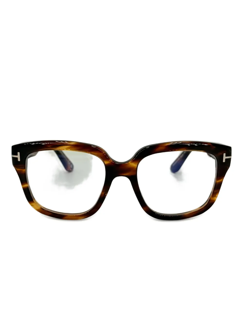 

Очки с геометрической оправой TOM FORD, коричневый