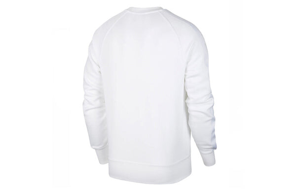 Толстовка Nike Sportswear Swoosh Casual Sports Crew-neck Long Sleeve 'White', белый — фото 2