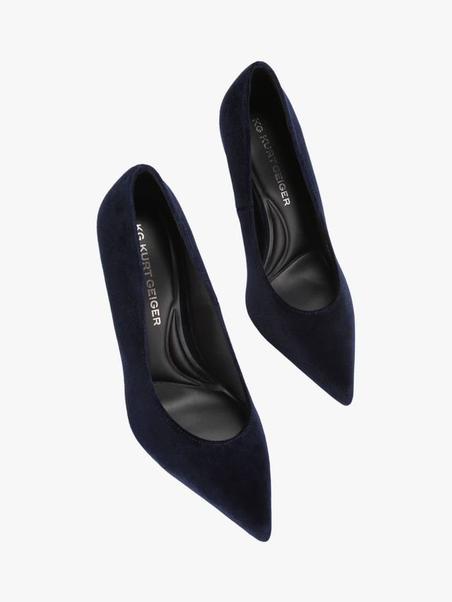Туфли-лодочки Nala на шпильке с острым носом KG Kurt Geiger, Navy — фото 2