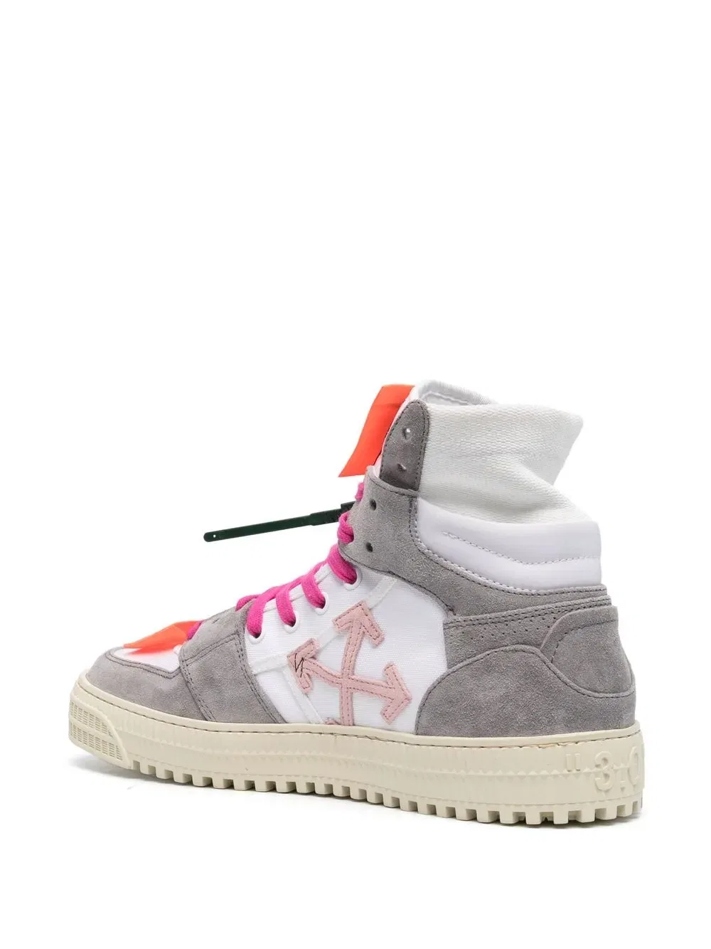 Кроссовки на шнуровке с застежкой-молнией Off-White, белый — фото 3