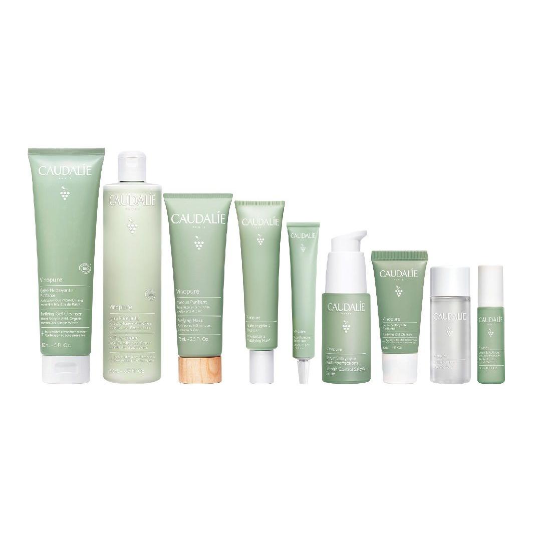 

Набор для ухода за кожей Outili Grape Seed Purifying Anti Acne Serums для контроля жирности и борьбы с акне, 9 предметов CAUDALIE