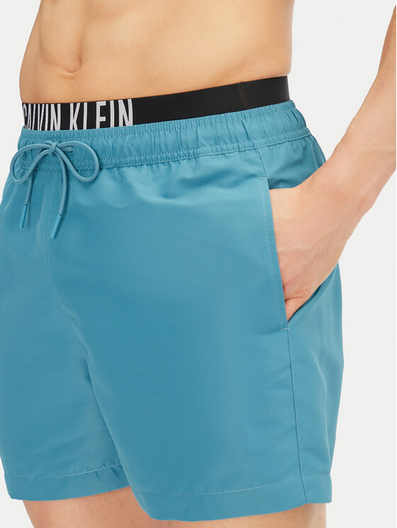 Плавки-Шорты обычного кроя KM0KM01093 Calvin Klein Swimwear, синий — фото 4