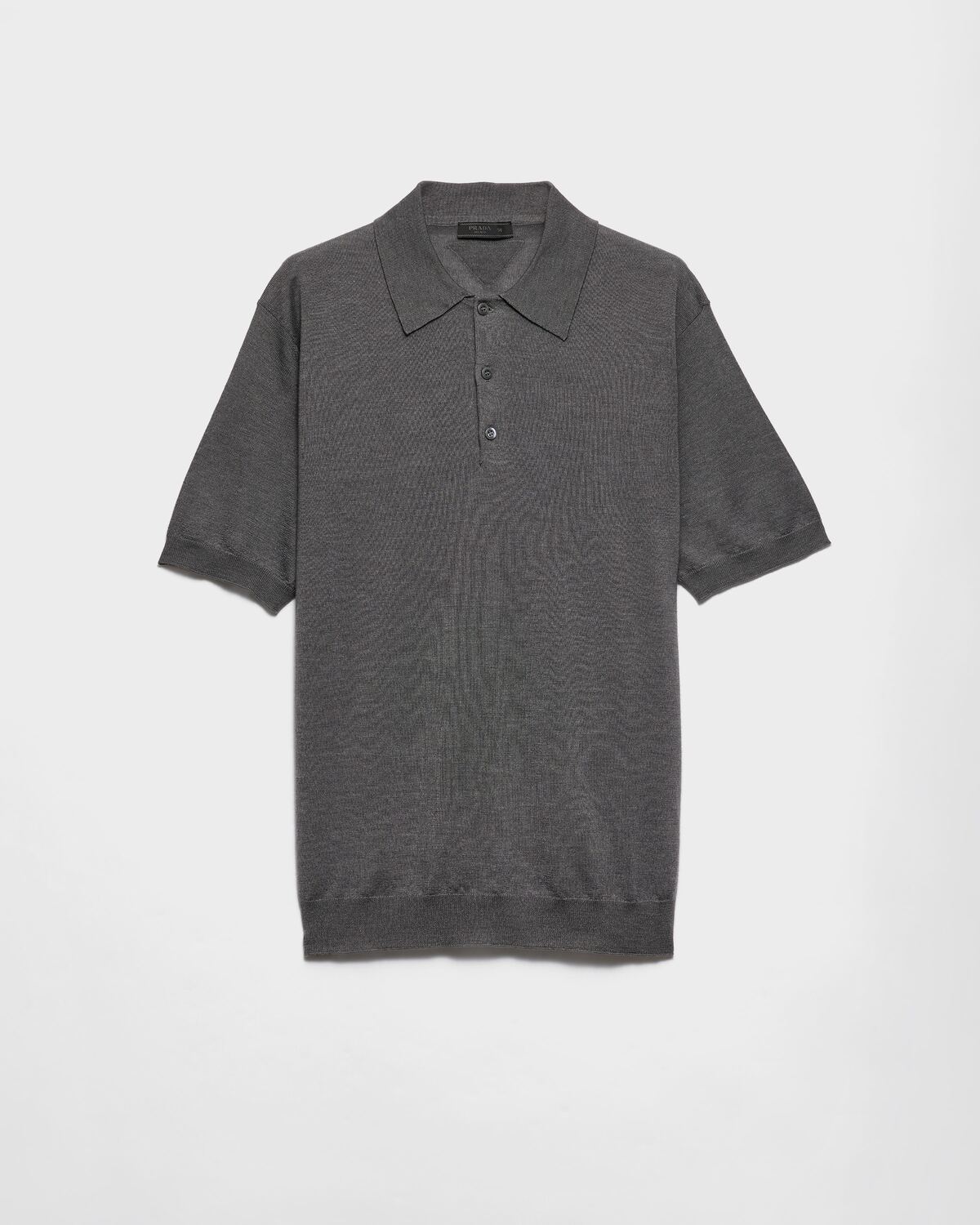 

Поло из кашемира и шелка Prada, серый