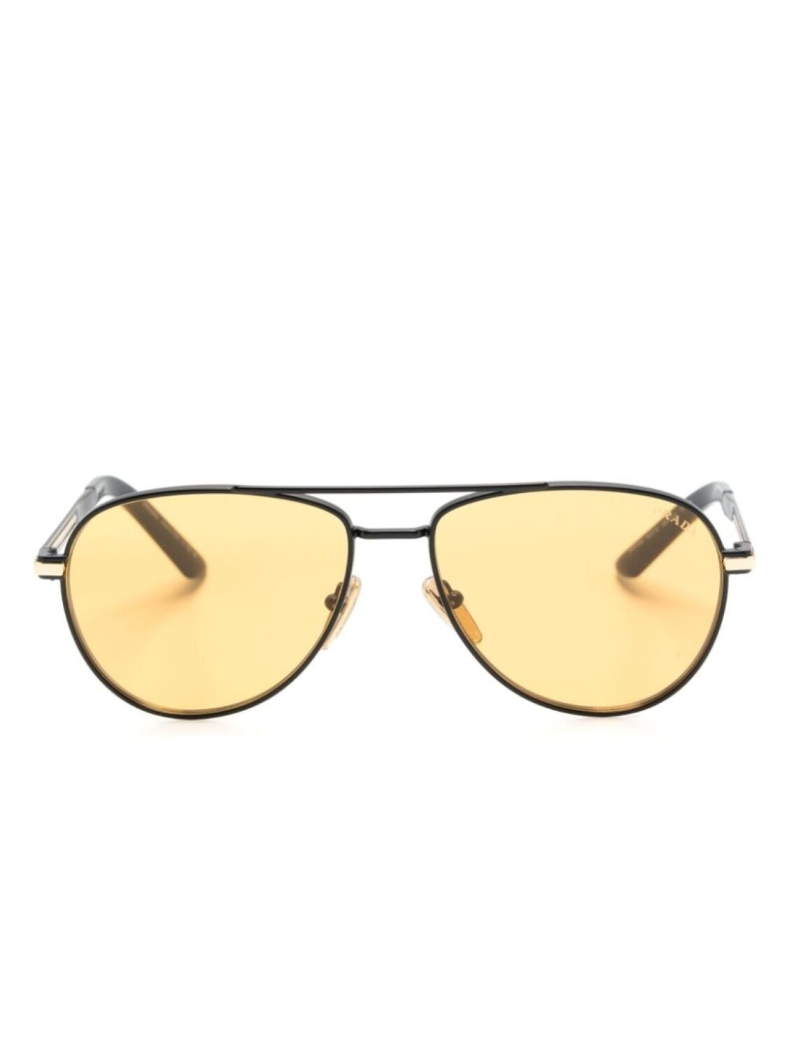 

Prada Eyewear солнцезащитные очки-пилоты, черный