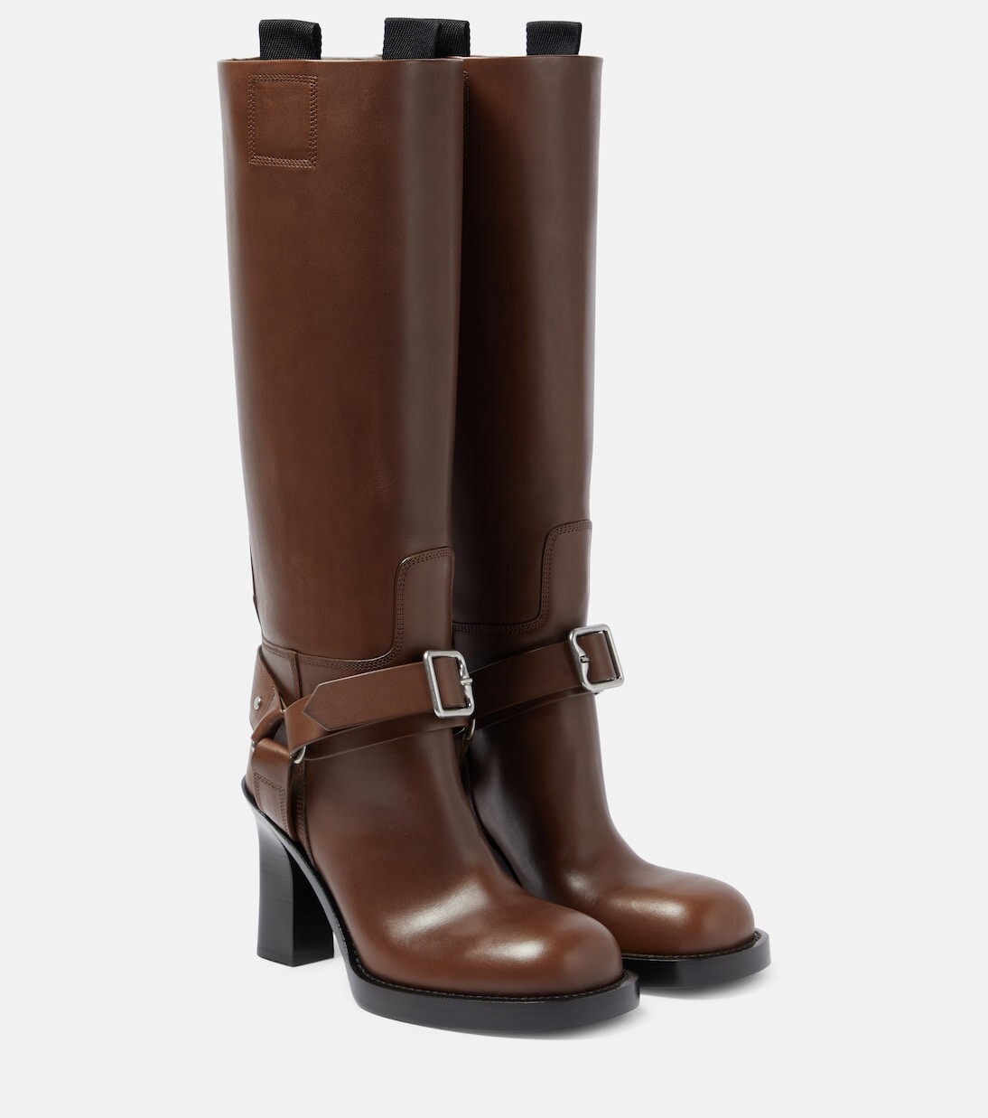 Сапоги до колена Burberry, коричневый