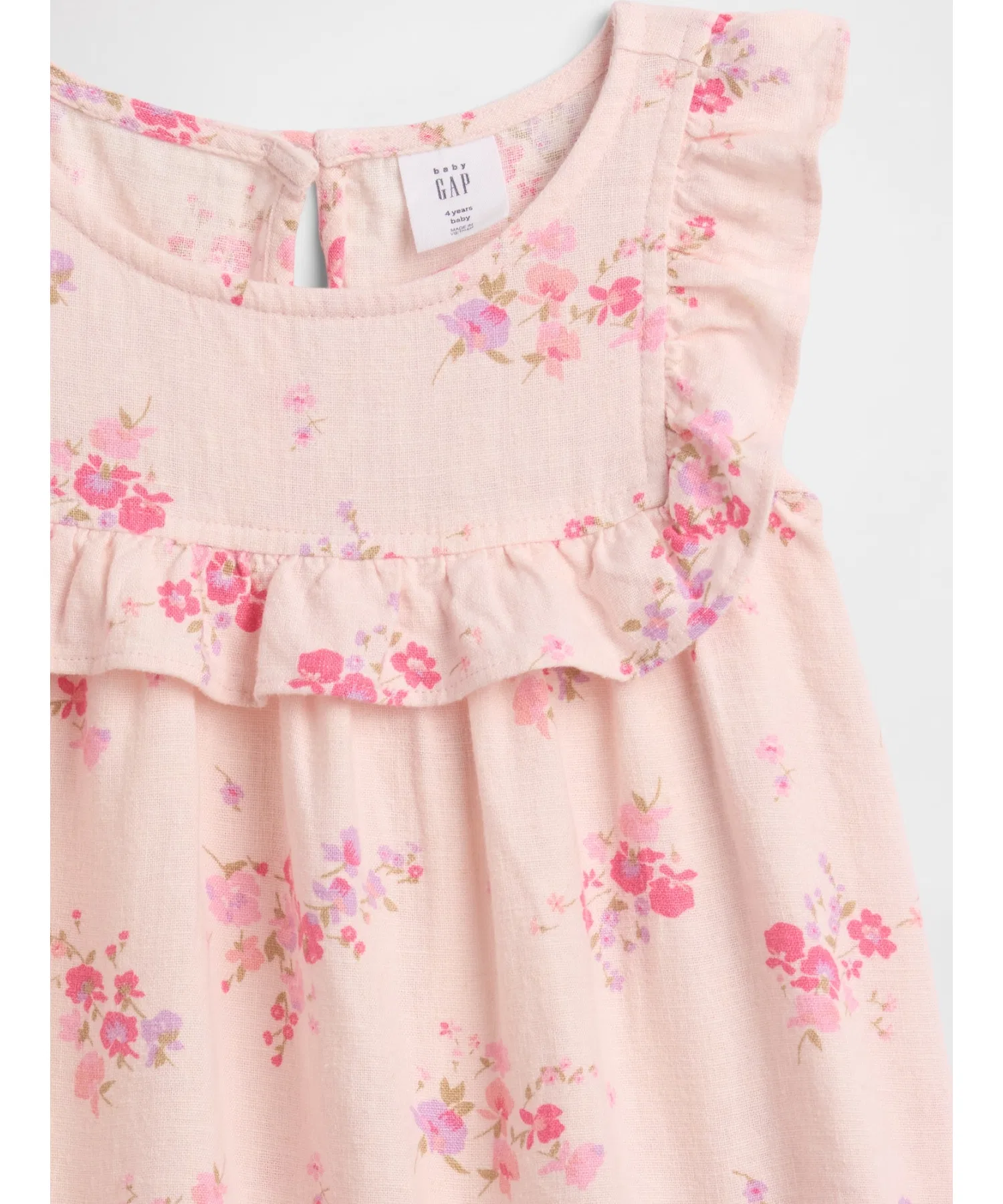 Детский топ GAP babyGap Linen Blend Ruffle Frill — фото 4
