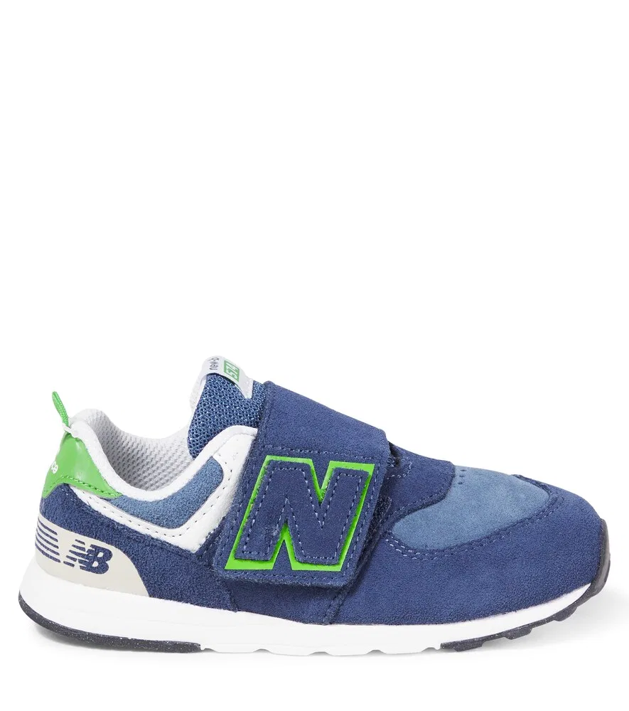 370 Детские замшевые кроссовки New Balance Kids, синий — фото 3