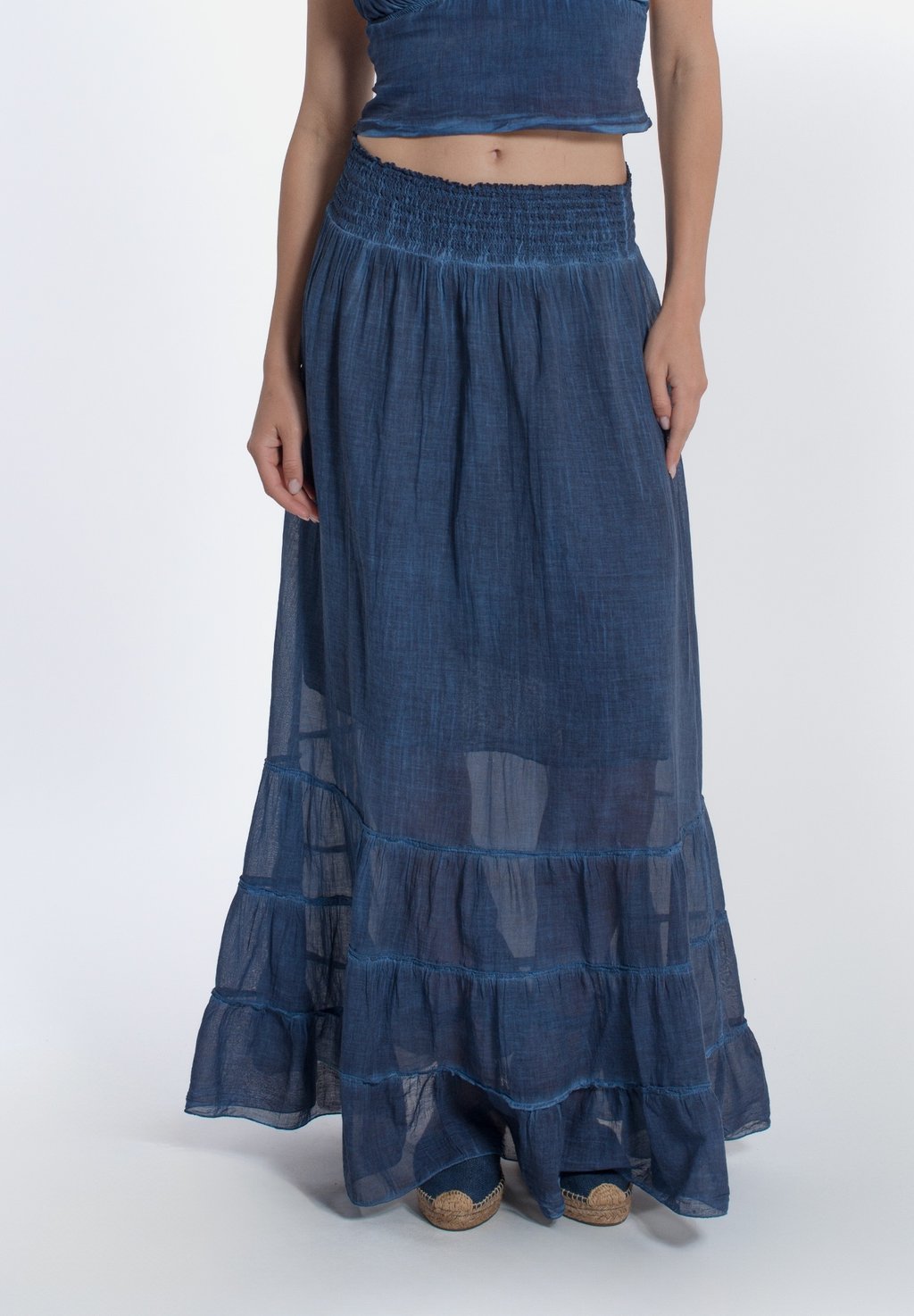 

Длинная юбка BALZA ACANFORA, темно-синий