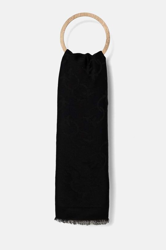 

Шарф из смесовой шерсти Pinko, черный