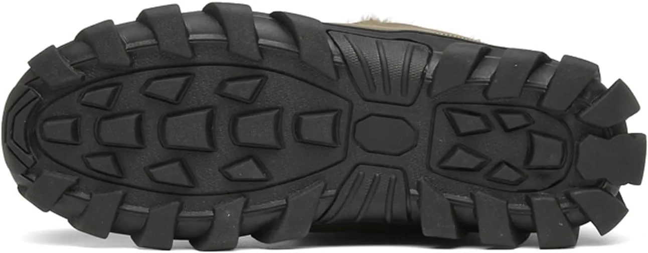 

Мужские тактические боевые ботинки Eliogn, водонепроницаемые, прочные, кожаные, военные, теплые, для работы и снега, коричневый