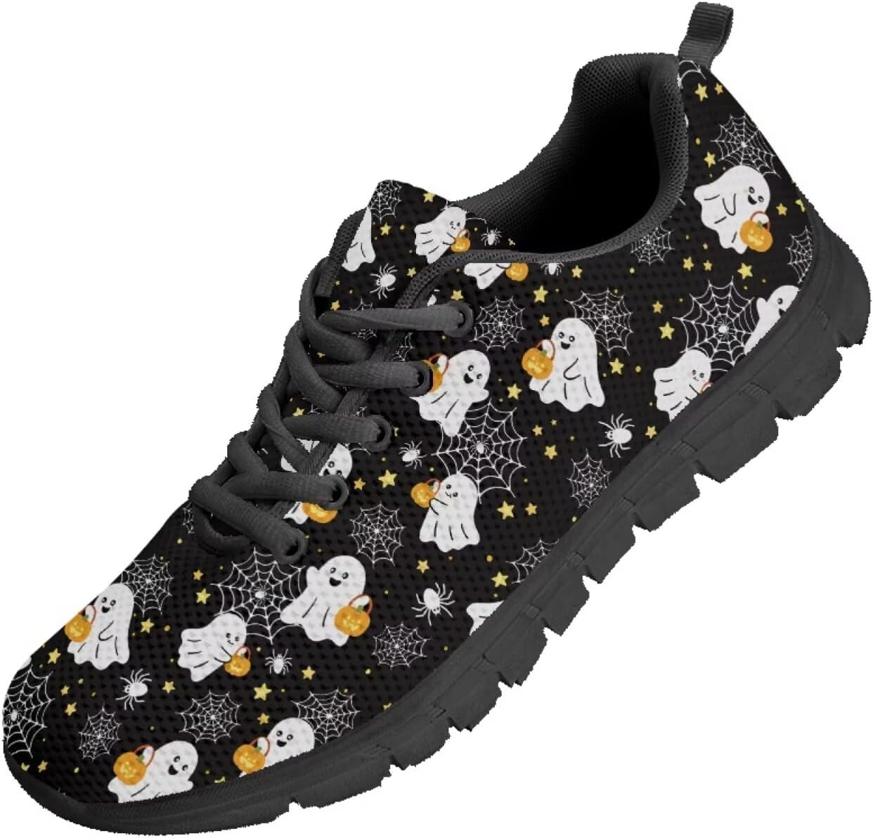 

Мужские кроссовки Funnydude Funny Print для прогулок, повседневные теннисные кроссовки, осенние, удобные, дышащие, Cute Ghost