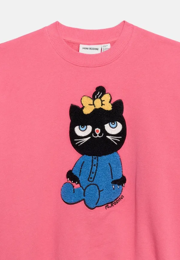 Свитшот из кашемира Cat Mini Rodini, розовый — фото 3