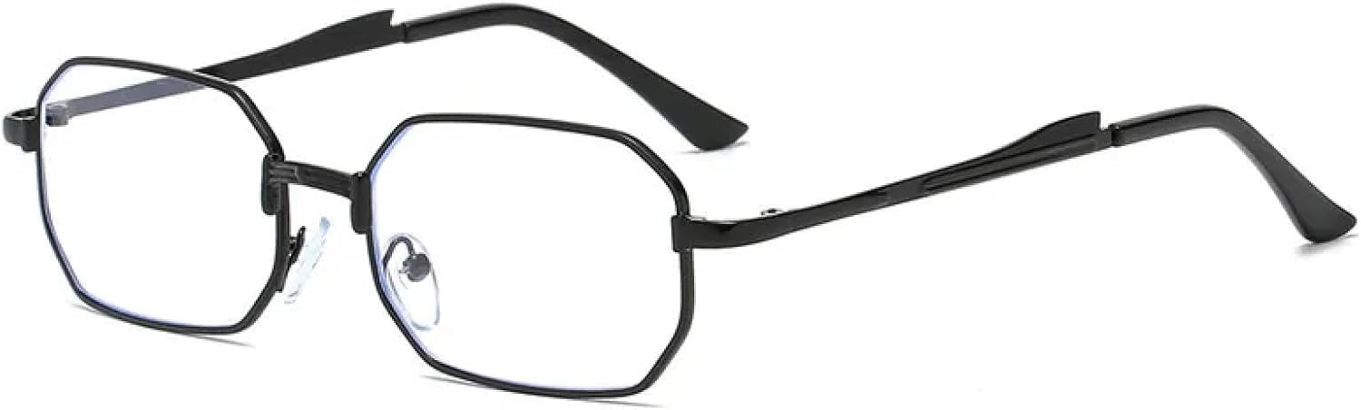 

Роскошные солнцезащитные очки, модные прямоугольные, женские и мужские, металлические, для вождения, классические очки с защитой от УФ-излучения UV400 TKKTLLT, Black Clear