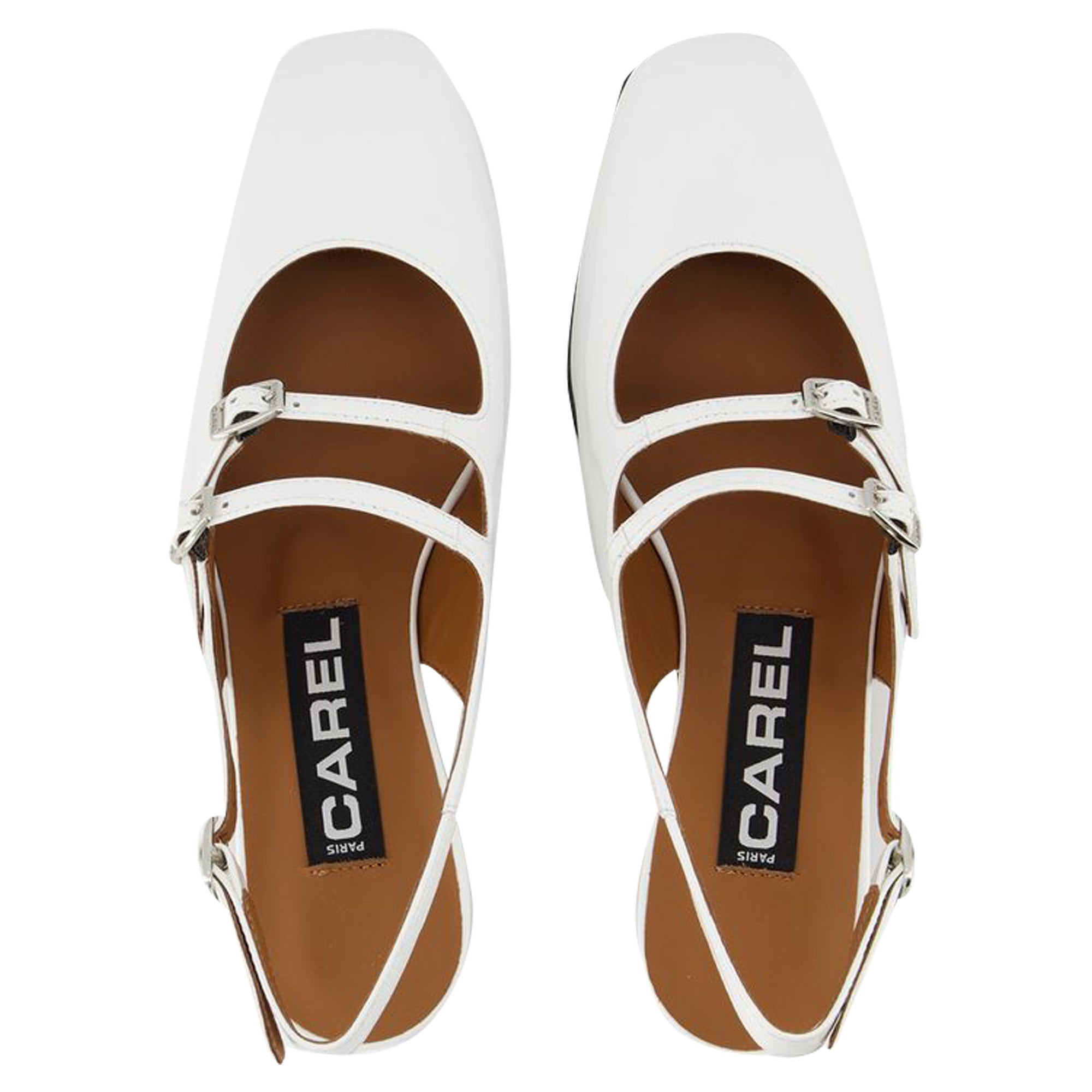 Туфли Peche Pumps - Carel - Белые - Лакированная кожа Carel Paris — фото 4