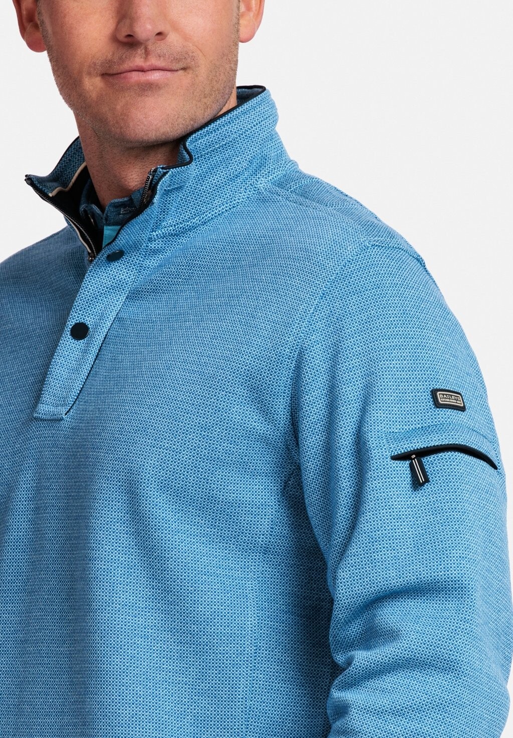 

Толстовка LANGE MOUW REGULAR FIT TWO TONE Baileys, синий