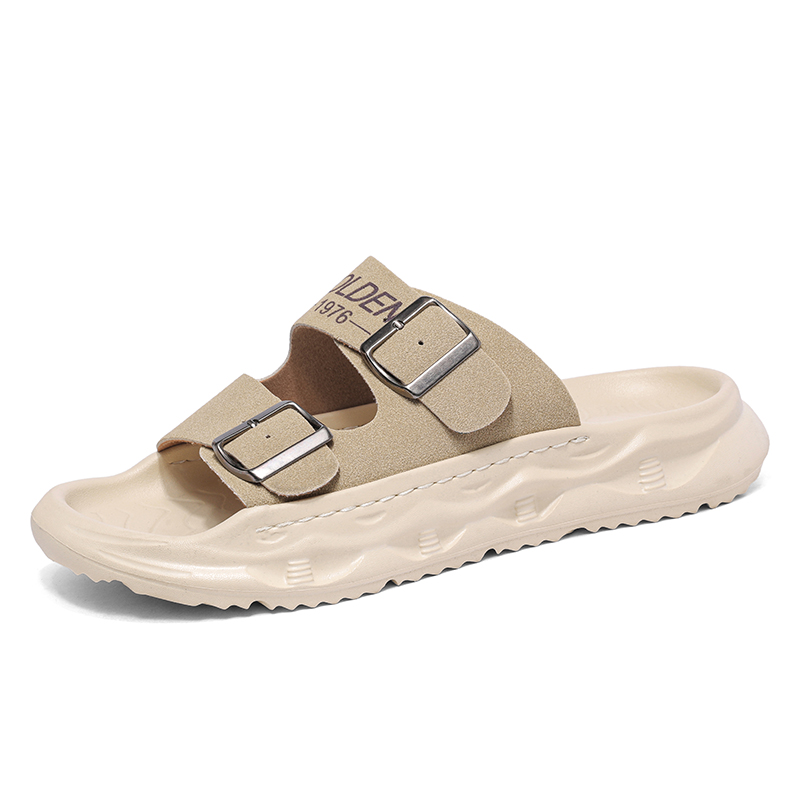 

Grumpy ram Скользостойкие антибактериальные износостойкие шлепанцы мужские - черные, цвет Black