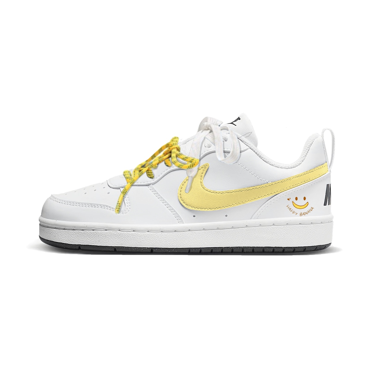 

Nike Court Borough Banana Fun Low top Детские скейтборд кроссовки Yellow для подростков