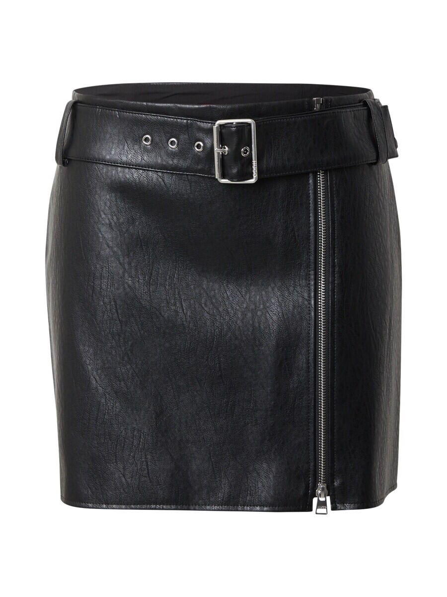 

Кожаная юбка HUGO Skirt Romati-1, черный