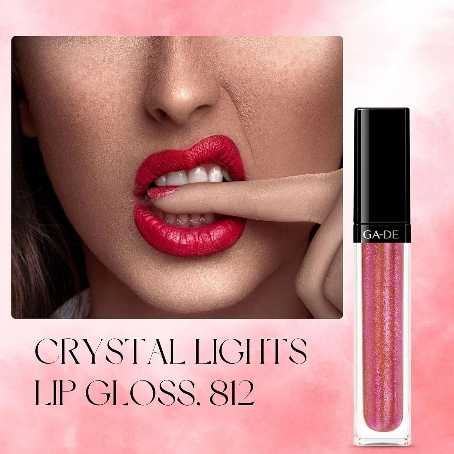 Блеск для губ GA-DE Crystal Light Lip Gloss 812 розовый единорог — фото 2